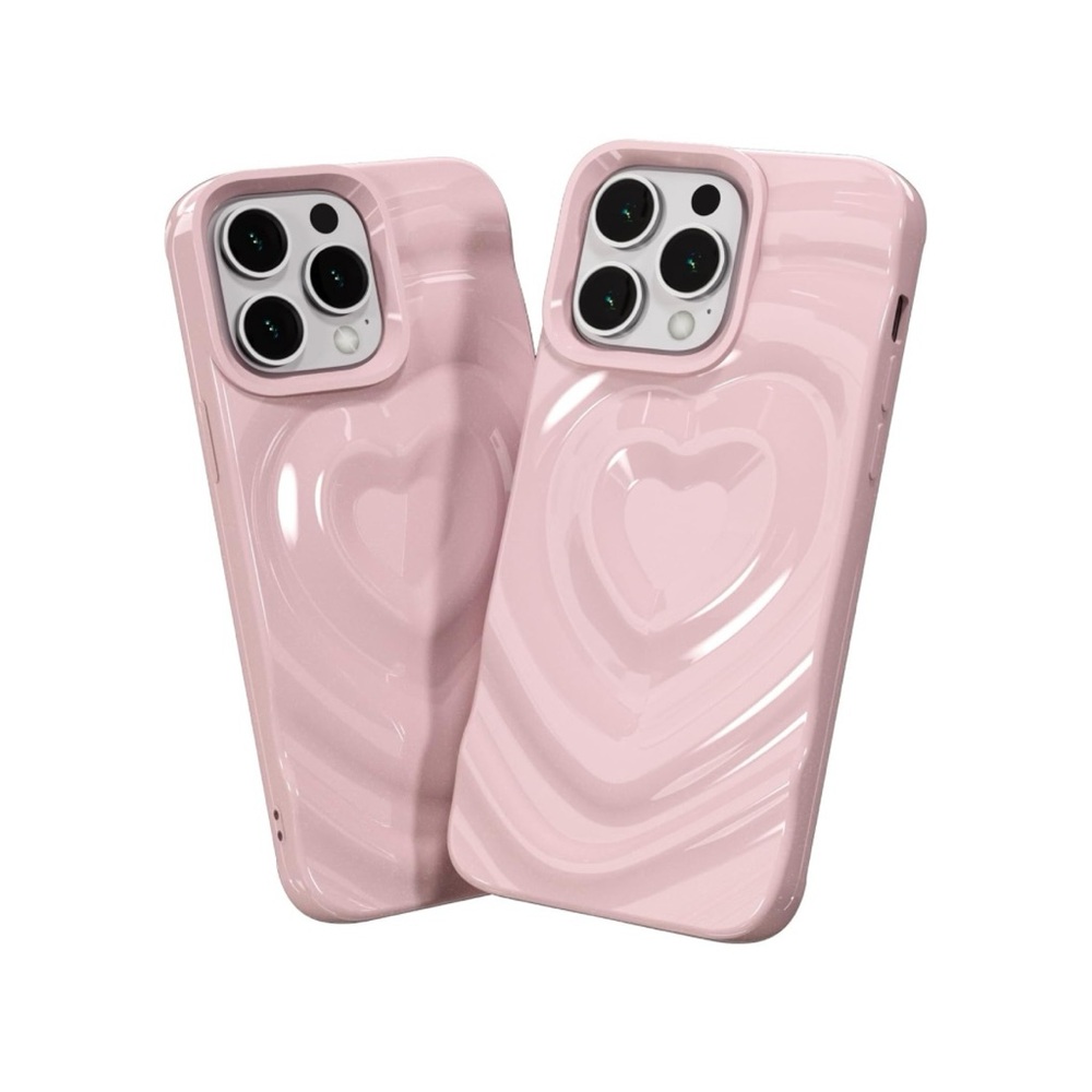 Pink Heart Pattern Phone Case